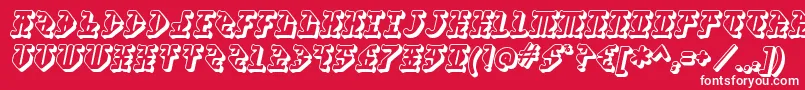 Stupefaction ffy Font – White Fonts on Red Background