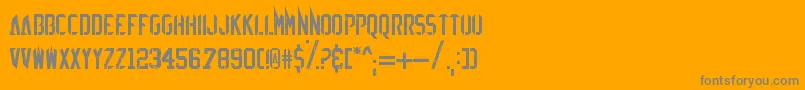 EzSharpz Font – Gray Fonts on Orange Background