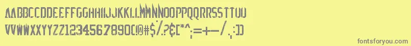 EzSharpz Font – Gray Fonts on Yellow Background