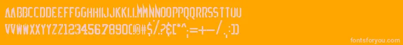 EzSharpz Font – Pink Fonts on Orange Background