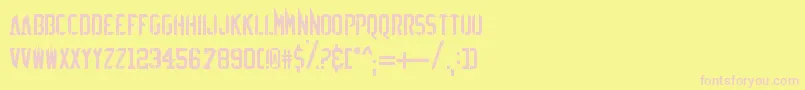 EzSharpz Font – Pink Fonts on Yellow Background