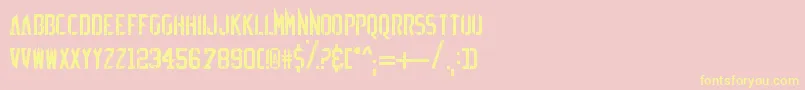 EzSharpz Font – Yellow Fonts on Pink Background