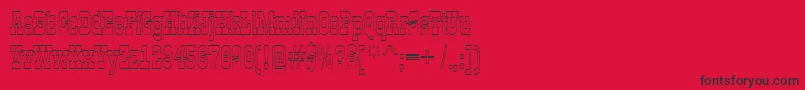 GildiaotlRegular Font – Black Fonts on Red Background