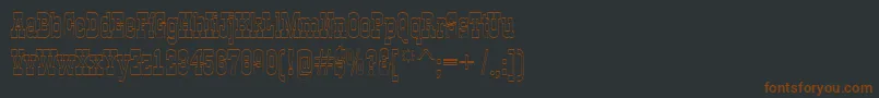 GildiaotlRegular-fontti – ruskeat fontit mustalla taustalla
