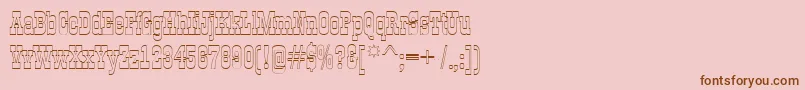 GildiaotlRegular Font – Brown Fonts on Pink Background