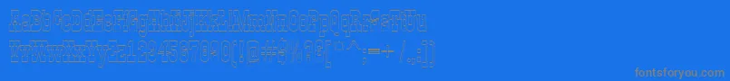 Шрифт GildiaotlRegular – серые шрифты на синем фоне