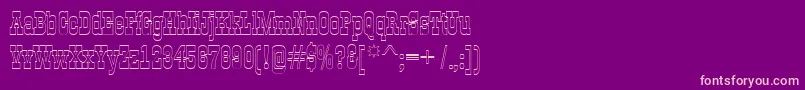 Police GildiaotlRegular – polices roses sur fond violet