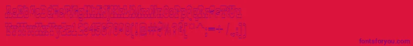 Шрифт GildiaotlRegular – фиолетовые шрифты на красном фоне
