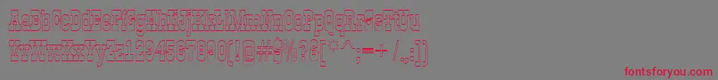 GildiaotlRegular Font – Red Fonts on Gray Background