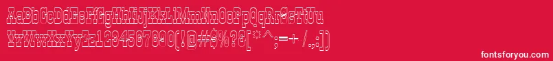 GildiaotlRegular Font – White Fonts on Red Background