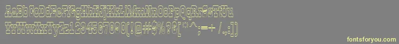 GildiaotlRegular-fontti – keltaiset fontit harmaalla taustalla