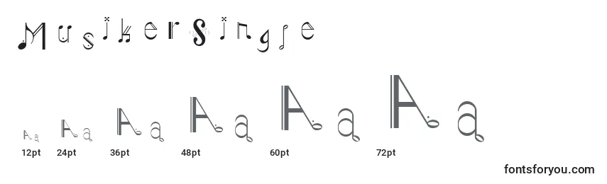 MusikerSingle Font Sizes