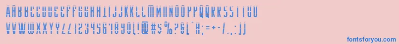 Yfilesgrad Font – Blue Fonts on Pink Background