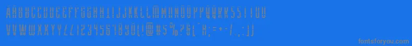 Yfilesgrad Font – Gray Fonts on Blue Background