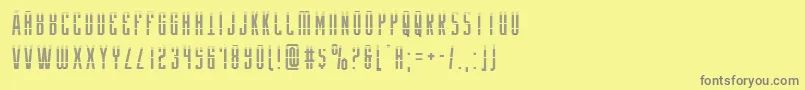Yfilesgrad Font – Gray Fonts on Yellow Background