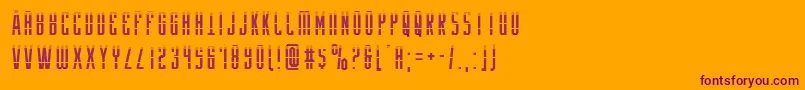 Yfilesgrad Font – Purple Fonts on Orange Background