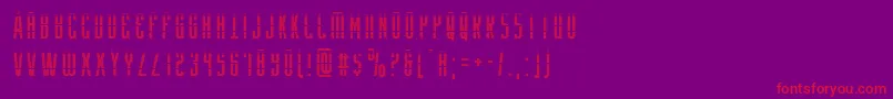 Yfilesgrad Font – Red Fonts on Purple Background
