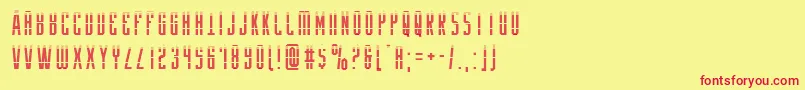 Yfilesgrad Font – Red Fonts on Yellow Background
