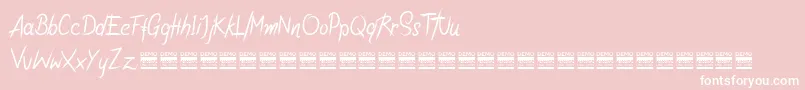 RiotiksDemo Font – White Fonts on Pink Background