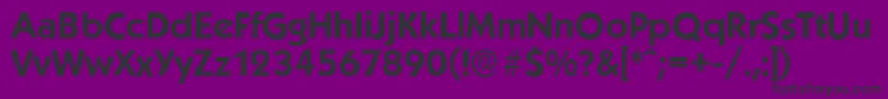 fuente KoblenzserialBold – Fuentes Negras Sobre Fondo Morado