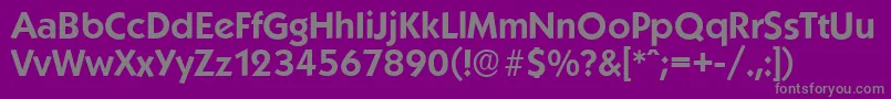 fuente KoblenzserialBold – Fuentes Grises Sobre Fondo Morado