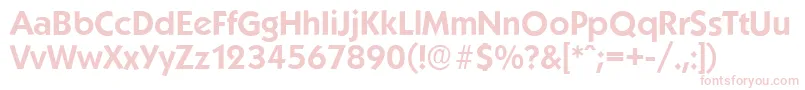 フォントKoblenzserialBold – ピンクのフォント
