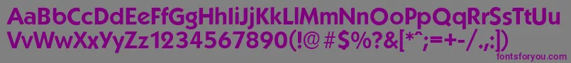 KoblenzserialBold-Schriftart – Violette Schriften auf grauem Hintergrund
