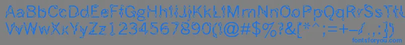 DotYourEyes Font – Blue Fonts on Gray Background