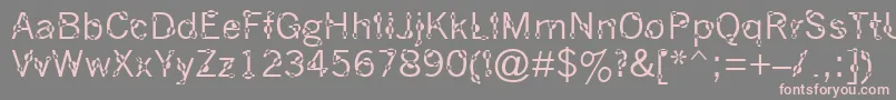DotYourEyes-Schriftart – Rosa Schriften auf grauem Hintergrund
