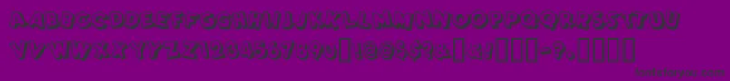 Dimwitright Font – Black Fonts on Purple Background