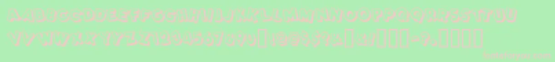 Dimwitright Font – Pink Fonts on Green Background