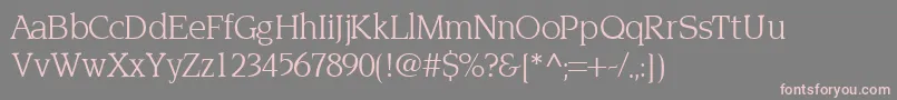 TridentsskRegular Font – Pink Fonts on Gray Background