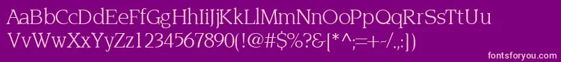 TridentsskRegular Font – Pink Fonts on Purple Background