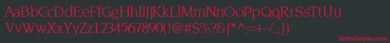 TridentsskRegular Font – Red Fonts on Black Background