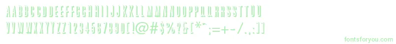 GraphiteRegularDb Font – Green Fonts on White Background