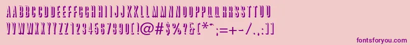 GraphiteRegularDb Font – Purple Fonts on Pink Background