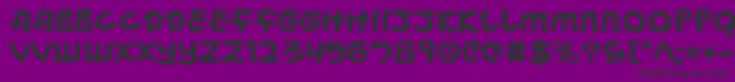 MagicBeans-fontti – mustat fontit violetilla taustalla