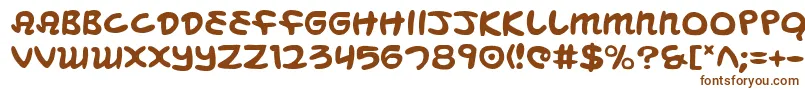 Шрифт MagicBeans – коричневые шрифты