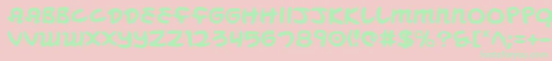 フォントMagicBeans – ピンクの背景に緑の文字
