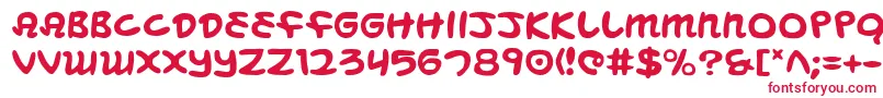 Шрифт MagicBeans – красные шрифты на белом фоне