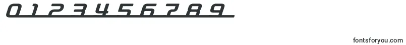 フォントD3roadsterismli – 数字と数値のためのフォント