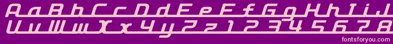D3roadsterismli Font – Pink Fonts on Purple Background