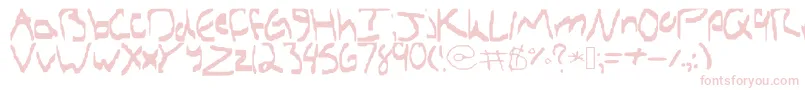 fuente Sethshandwriting – Fuentes Rosadas Sobre Fondo Blanco