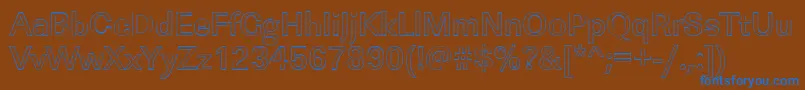 LinearouMediumRegular Font – Blue Fonts on Brown Background