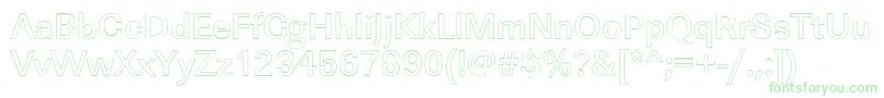 LinearouMediumRegular Font – Green Fonts on White Background