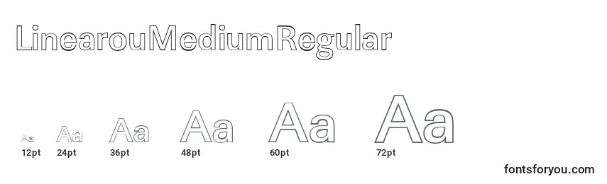Размеры шрифта LinearouMediumRegular