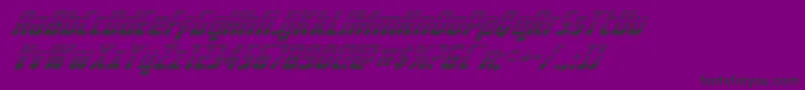 フォントVoyagefantgrad – 紫の背景に黒い文字