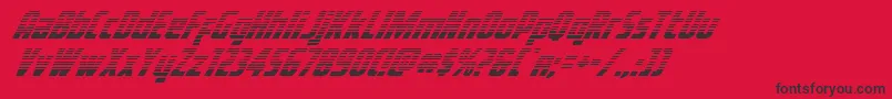 Voyagefantgrad Font – Black Fonts on Red Background