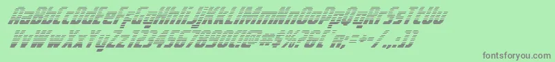Voyagefantgrad-Schriftart – Graue Schriften auf grünem Hintergrund