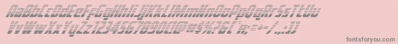 フォントVoyagefantgrad – ピンクの背景に灰色の文字